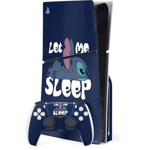 Disney Lilo and Stitch Let Me Sleep PlayStation PS5 Skins