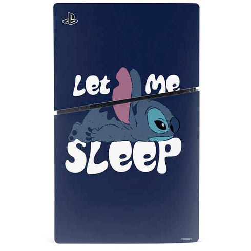 Disney Lilo and Stitch Let Me Sleep PS5 Slim Disk Console Skin
