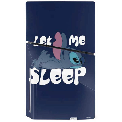 Disney Lilo and Stitch Let Me Sleep PS5 Slim Disk Console Skin