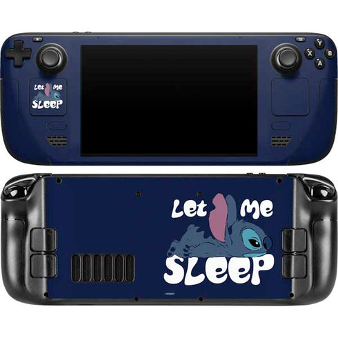 Disney Lilo and Stitch Let Me Sleep Steam Deck Handheld Gaming Computer OLED Skin