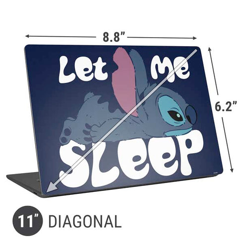 Disney Lilo and Stitch Let Me Sleep Universal Laptop 11in (8.8 x 6.2in) Skin