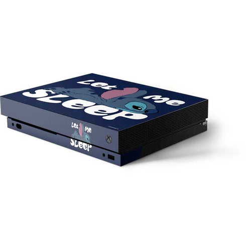 Disney Lilo and Stitch Let Me Sleep Xbox One X Console Skin