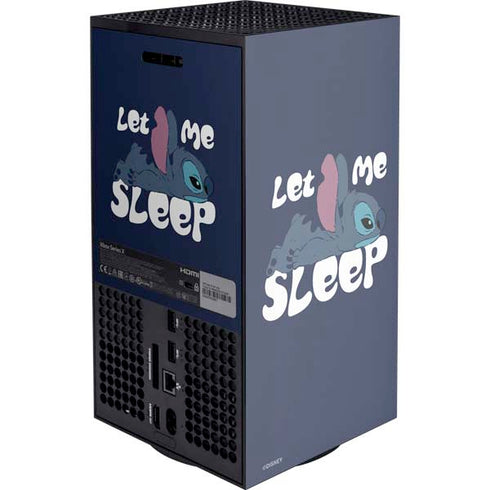 Disney Lilo and Stitch Let Me Sleep Xbox Series X Console Skin