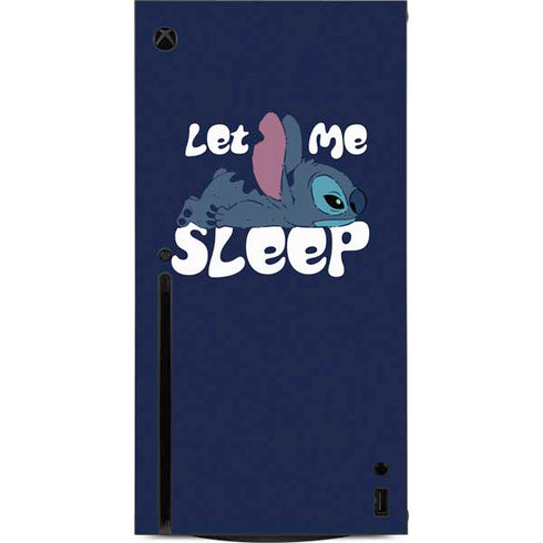 Disney Lilo and Stitch Let Me Sleep Xbox Series X Console Skin