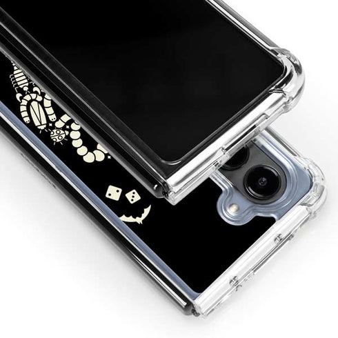 Disney The Nightmare Before Christmas Lets Boogie Art Galaxy Z Fold5 5G Clear Case