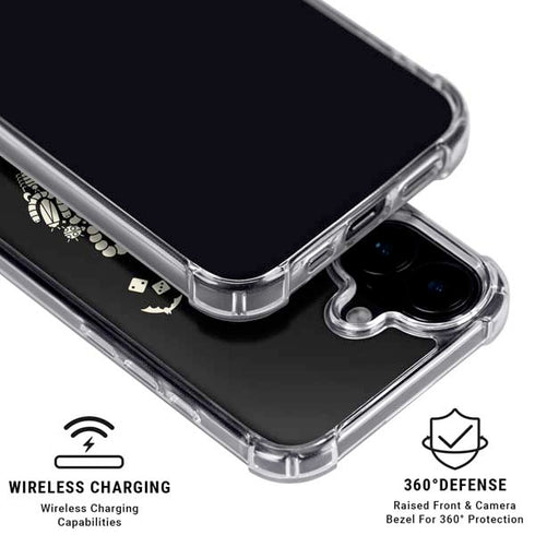 Disney The Nightmare Before Christmas Lets Boogie Art iPhone 16 Plus Clear Case