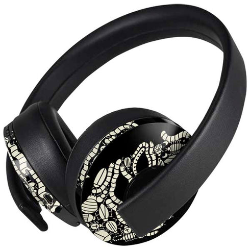Disney The Nightmare Before Christmas Lets Boogie Art PlayStation 4 Gold Wireless Headset Skin