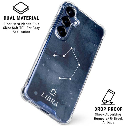 Libra Constellation Galaxy S25 Clear Case