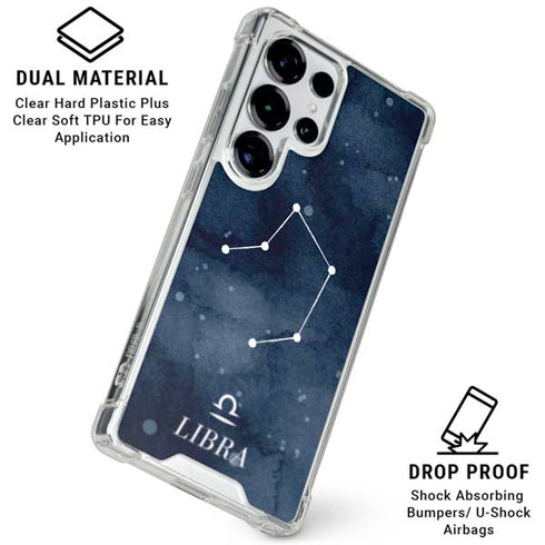 Libra Constellation Galaxy S25 Ultra Clear Case
