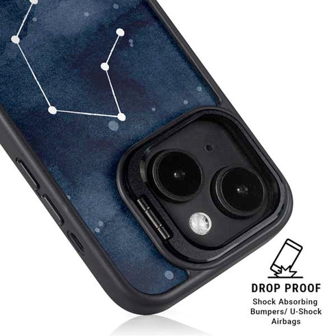 Libra Constellation iPhone 15 Kickstand Case