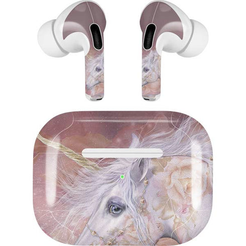Licorne Florale Rose Unicorn by Laurie Prindle Apple AirPods Pro Skin