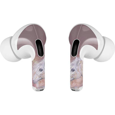 Licorne Florale Rose Unicorn by Laurie Prindle Apple AirPods Pro Skin