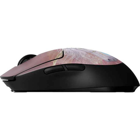 Licorne Florale Rose Unicorn by Laurie Prindle G Pro Wireless Gaming Mouse Skin