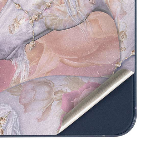 Licorne Florale Rose Unicorn by Laurie Prindle Galaxy A35 5G Skin