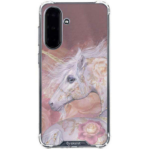 Licorne Florale Rose Unicorn by Laurie Prindle Galaxy A36 5G Clear Case