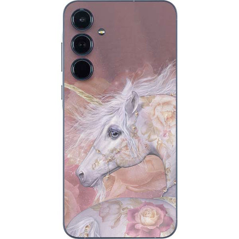 Licorne Florale Rose Unicorn by Laurie Prindle Galaxy A36 5G Skin