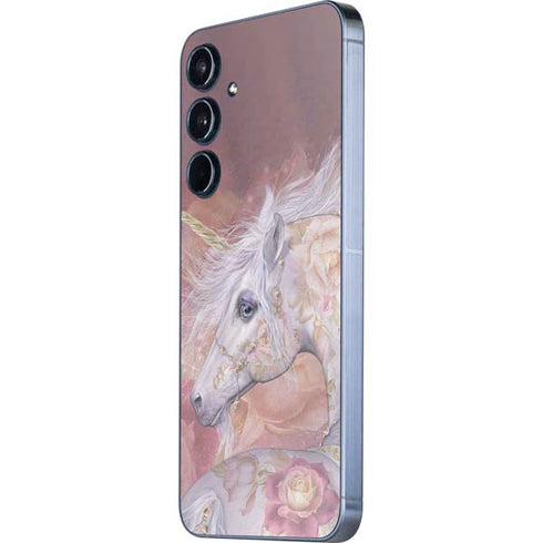 Licorne Florale Rose Unicorn by Laurie Prindle Galaxy A55 5G Skin