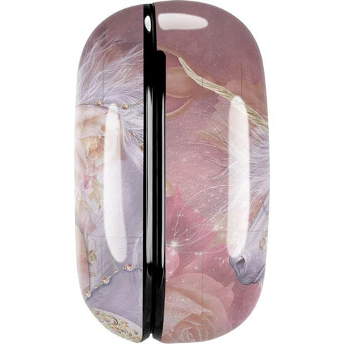 Licorne Florale Rose Unicorn by Laurie Prindle Galaxy Buds Live Skin