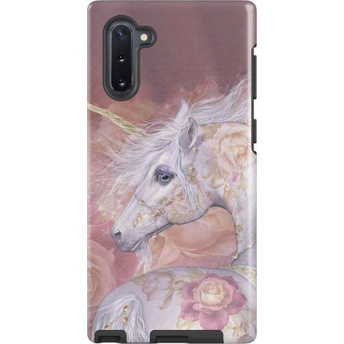 Licorne Florale Rose Unicorn by Laurie Prindle Galaxy Cases