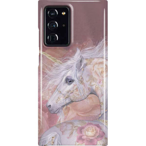 Licorne Florale Rose Unicorn by Laurie Prindle Galaxy Cases