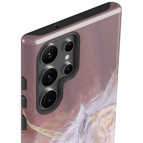 Licorne Florale Rose Unicorn by Laurie Prindle Galaxy S23 Ultra Pro Case