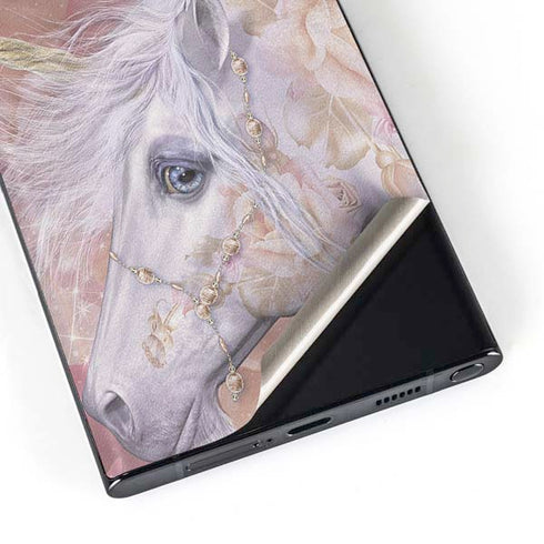 Licorne Florale Rose Unicorn by Laurie Prindle Galaxy Skins