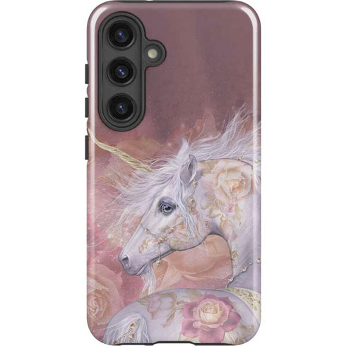 Licorne Florale Rose Unicorn by Laurie Prindle Galaxy S25 Impact Case