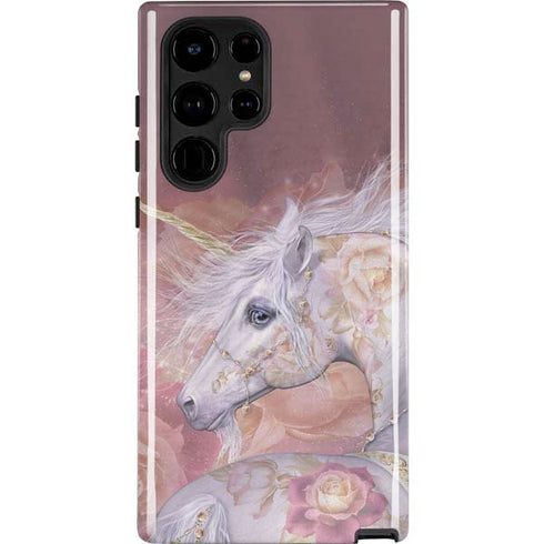 Licorne Florale Rose Unicorn by Laurie Prindle Galaxy S25 Ultra Impact Case