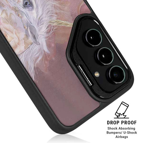 Licorne Florale Rose Unicorn by Laurie Prindle Galaxy S24 Ultra Kickstand Case