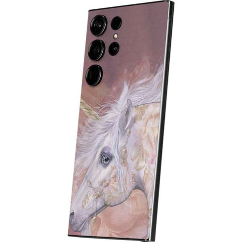 Licorne Florale Rose Unicorn by Laurie Prindle Galaxy S25 Ultra Skin