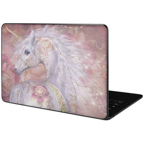 Licorne Florale Rose Unicorn by Laurie Prindle Google Pixelbook Go Skin