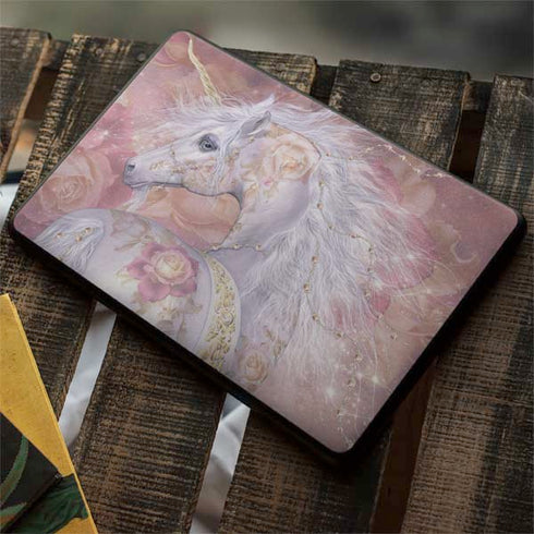 Licorne Florale Rose Unicorn by Laurie Prindle Google Pixelbook Go Skin