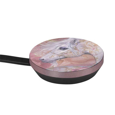 Licorne Florale Rose Unicorn by Laurie Prindle Google Stadia Controller Skin