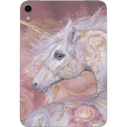 Licorne Florale Rose Unicorn by Laurie Prindle Apple iPad Mini Skin