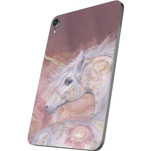 Licorne Florale Rose Unicorn by Laurie Prindle Apple iPad Mini Skin