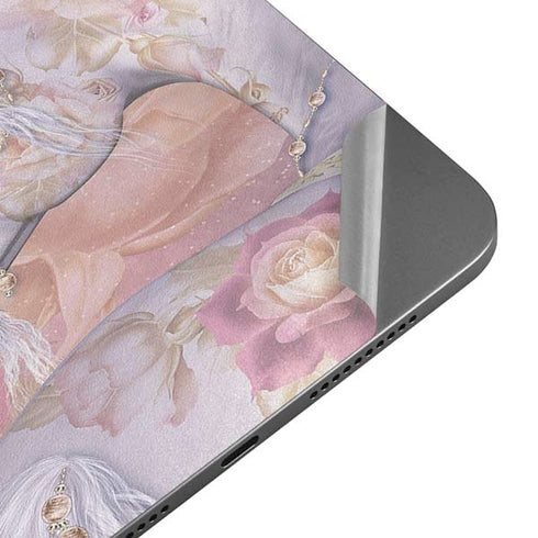 Licorne Florale Rose Unicorn by Laurie Prindle Apple iPad Mini Skin