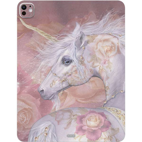 Licorne Florale Rose Unicorn by Laurie Prindle iPad Pro 13in M4 (2024) Skin