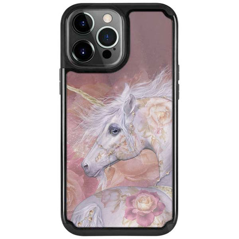 Licorne Florale Rose Unicorn by Laurie Prindle iPhone Cases