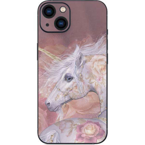 Licorne Florale Rose Unicorn by Laurie Prindle iPhone Skins