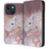 Licorne Florale Rose Unicorn by Laurie Prindle iPhone 15 Plus Folio Case