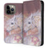 Licorne Florale Rose Unicorn by Laurie Prindle iPhone 15 Pro Max Folio Case