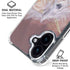 Licorne Florale Rose Unicorn by Laurie Prindle iPhone 16 Clear Case