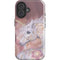 Licorne Florale Rose Unicorn by Laurie Prindle iPhone 16 Plus Impact Case