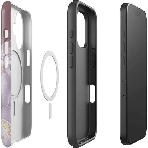 Licorne Florale Rose Unicorn by Laurie Prindle iPhone 16 Plus Magsafe Impact Case