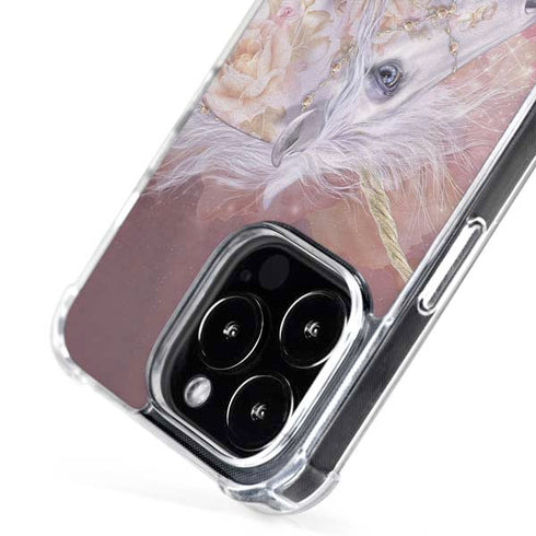Licorne Florale Rose Unicorn by Laurie Prindle iPhone 16 Pro MagSafe Case