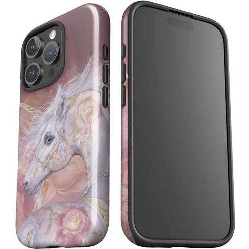 Licorne Florale Rose Unicorn by Laurie Prindle iPhone 16 Pro Max Impact Case
