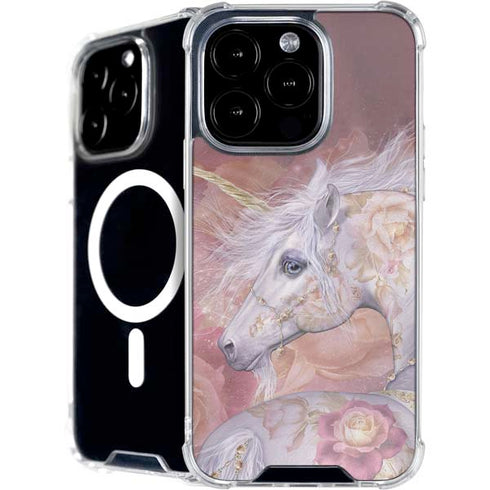 Licorne Florale Rose Unicorn by Laurie Prindle iPhone 16 Pro Max MagSafe Case