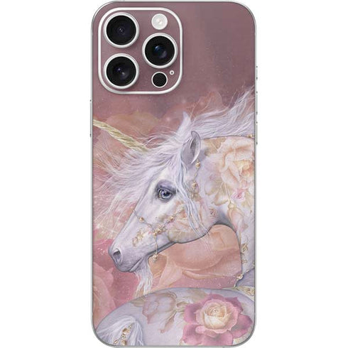 Licorne Florale Rose Unicorn by Laurie Prindle iPhone 16 Pro Max Skin