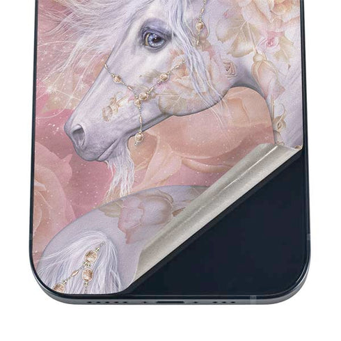 Licorne Florale Rose Unicorn by Laurie Prindle iPhone 16 Skin
