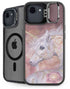 Licorne Florale Rose Unicorn by Laurie Prindle iPhone 16e Kickstand Case